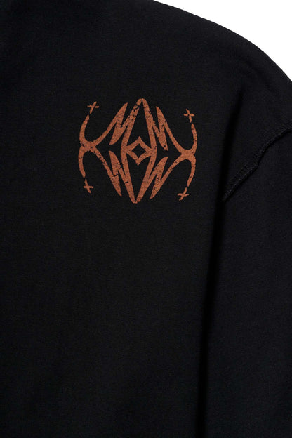 "COLLIDE" INSIDE OUT TOPSHELF TEE IN PERSIMMON