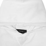 "THORN M'$" HOODIE IN WHITE