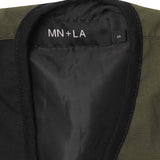 NEEDLEWORK VEST IN OLIVE/ANTHRACITE