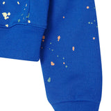 "PAINT SPLAT" LITTLE HUMAN™ HOODIE IN ELECTRIC BLUE