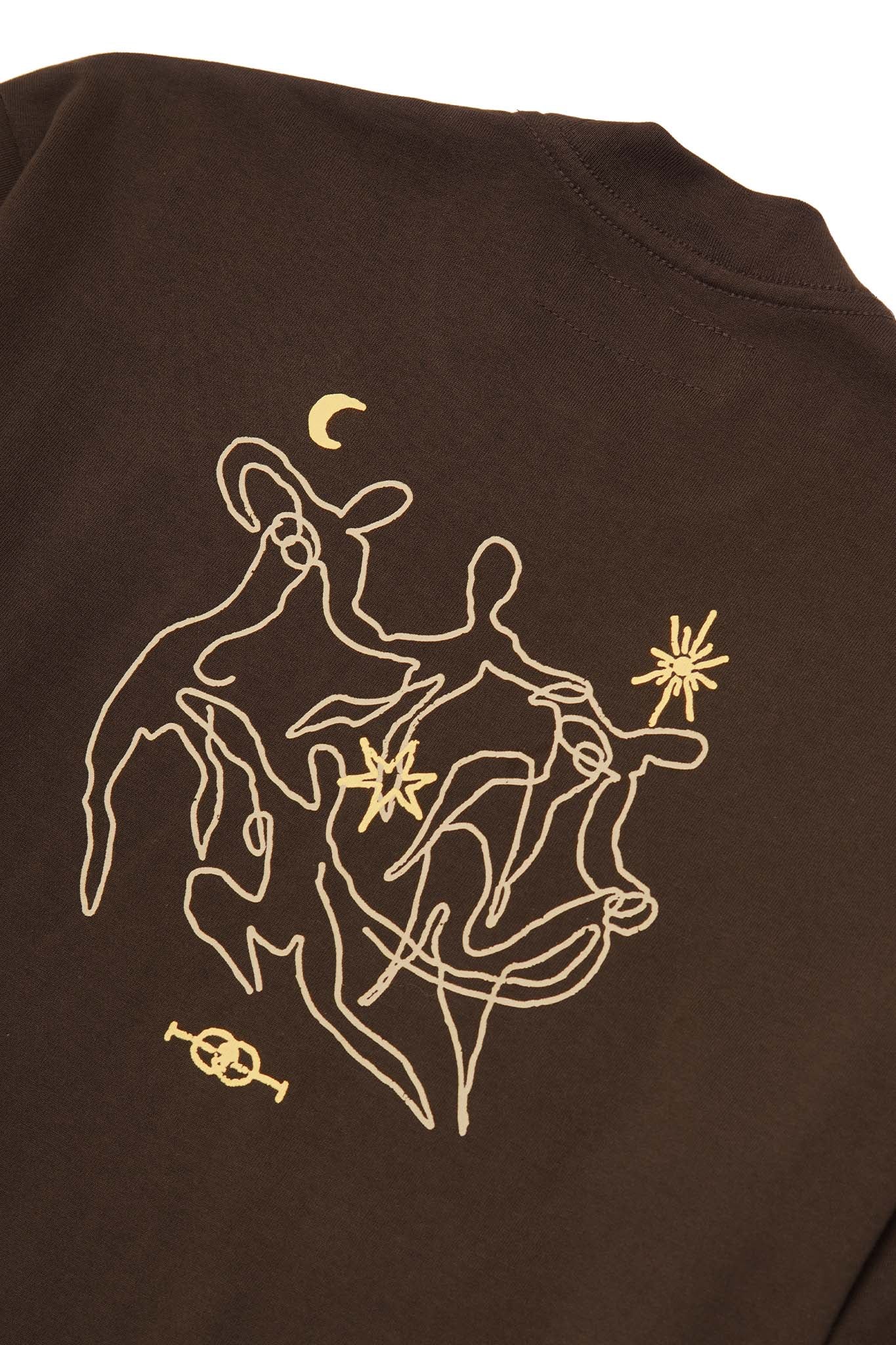 "ETERNAL RYTHM" ULTRA HEAVY TEE IN WOOD