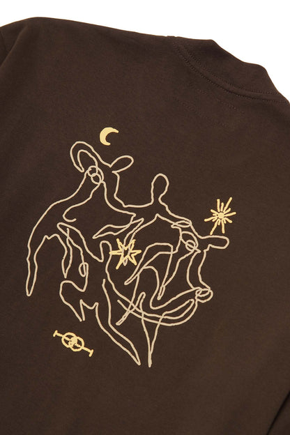 "ETERNAL RYTHM" ULTRA HEAVY TEE IN WOOD