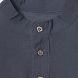 MANDARIN SHIRT IN SLATE