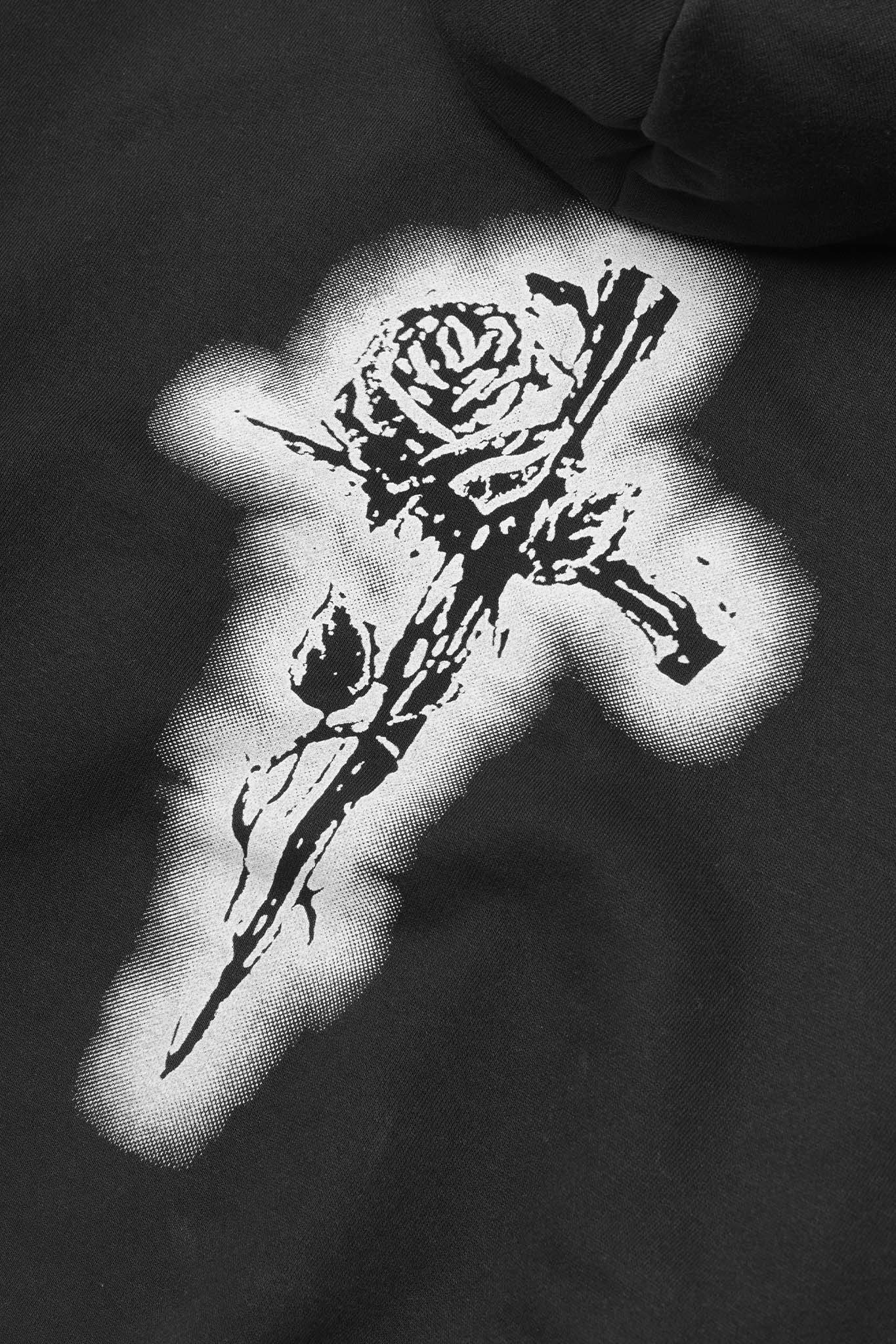 "CITY OF ANGELS" HOODIE IN ANTHRACITE