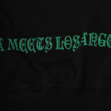 "ECHOES OF HEAVEN" HOODIE IN CAVIAR