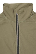 QUARTER ZIP L/S TEE V2 IN OLIVE