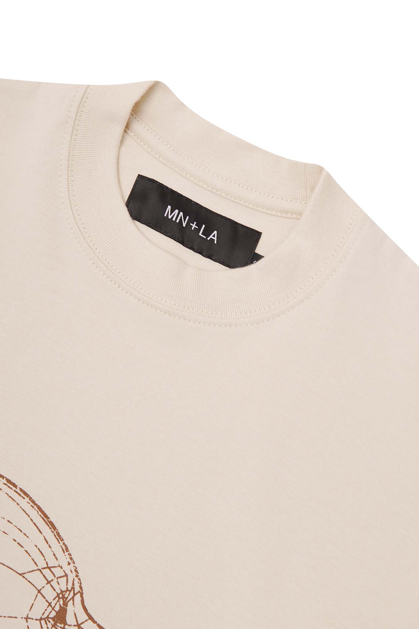 "HEADSPACE" TEE IN OAT