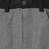 DOUBLE KNEE PHAT SHORTS IN STONE GREY
