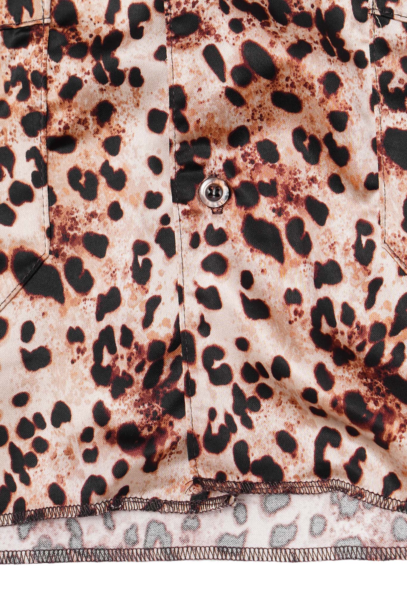 4 POCKET CUBAN SHIRT IN DESERT CHEETAH