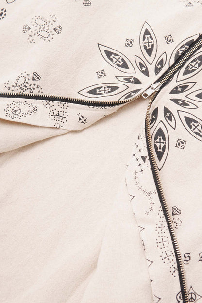 "PEACE PAISLEY" CHORE SHIRT IN OAT