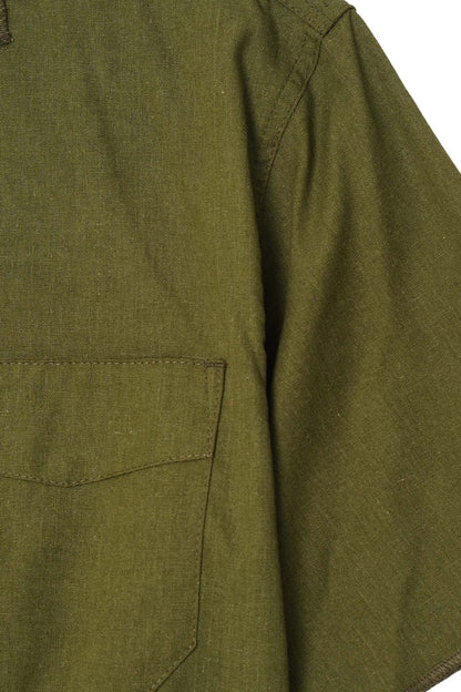 4 POCKET CUBAN SHIRT IN NEEM GREEN