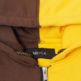 MN+LA™ SPLIT HOODIE IN WOOD/MUSTARD