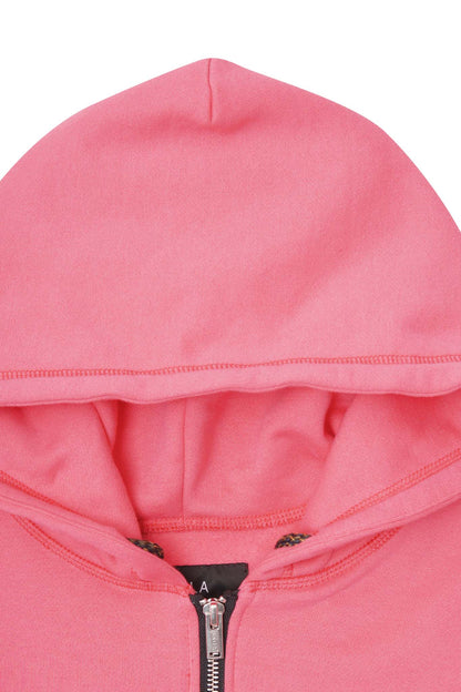 CLASSIC ZIP HOODIE IN STATIC PINK