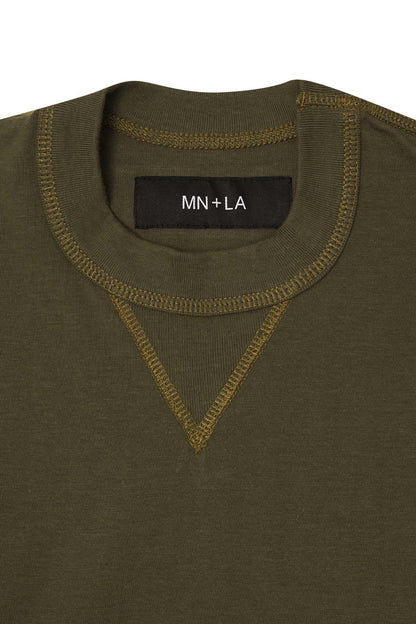 EXO™ MILITIA MOCK NECK TEE OLIVE/RUST