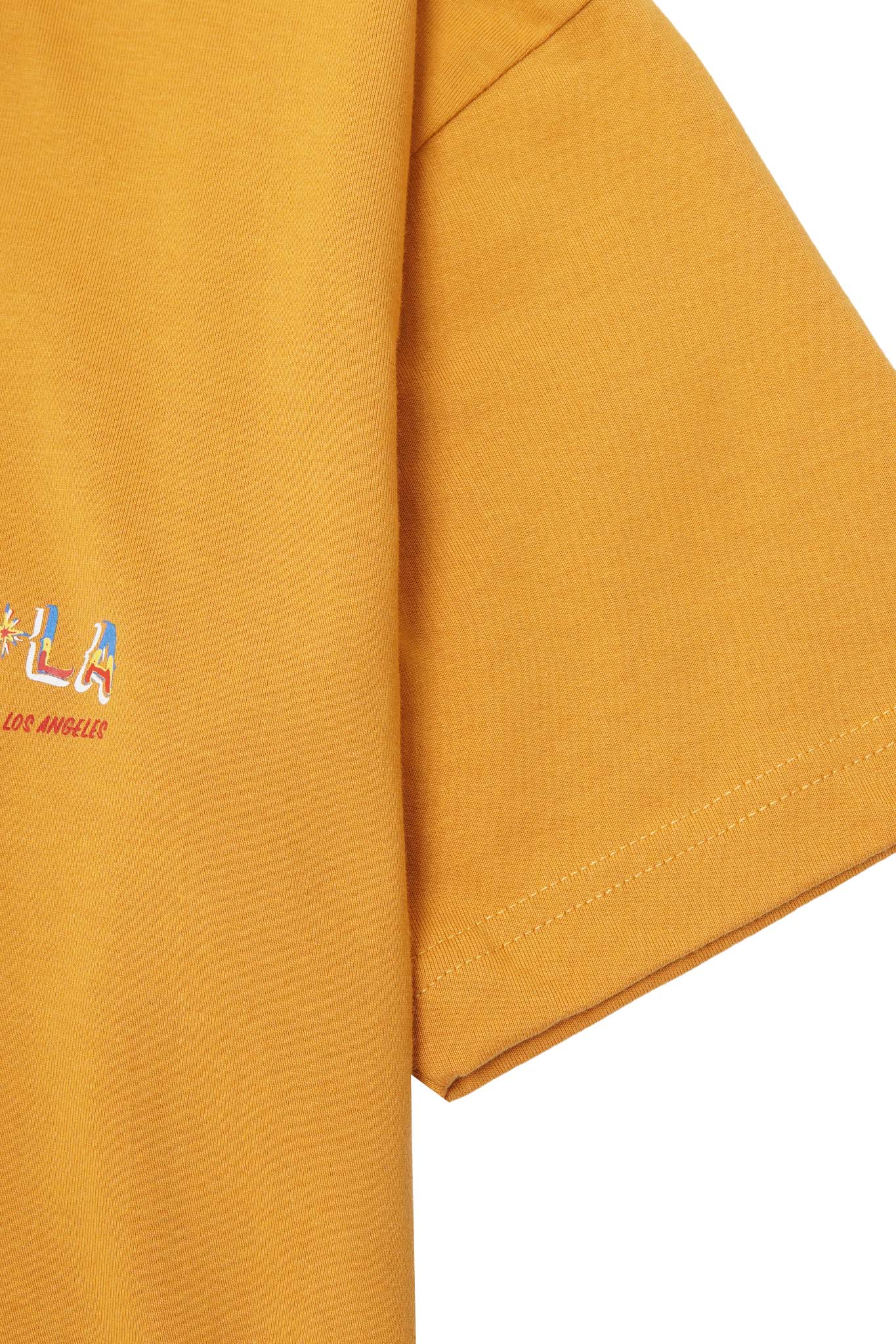 "GOLDEN COAST" TEE IN MUSTARD