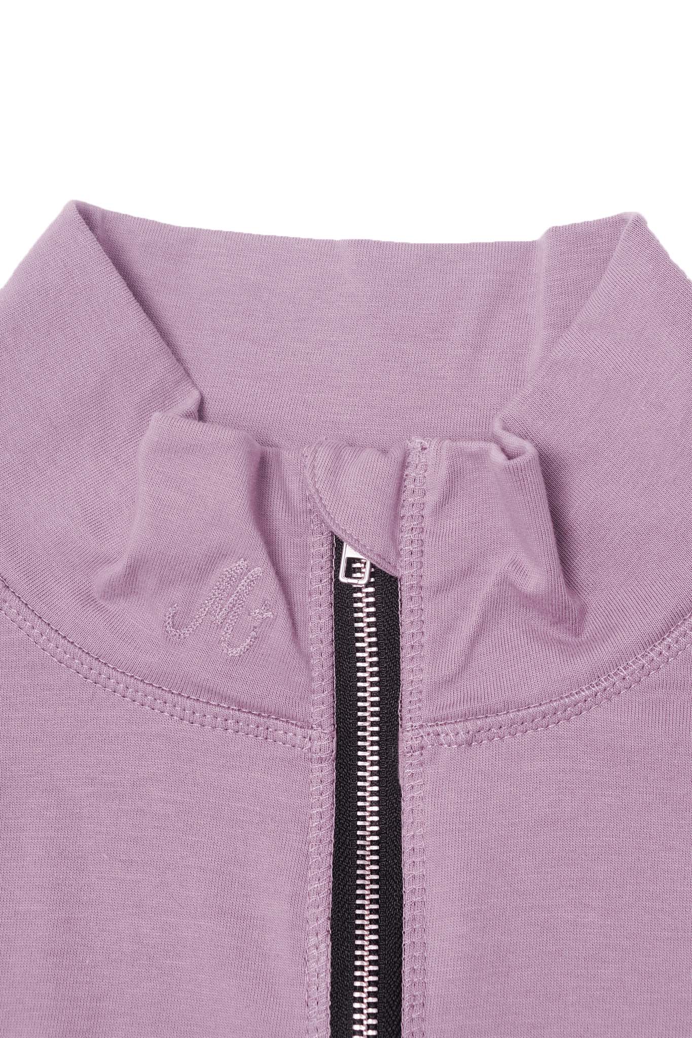 M+ QUARTER ZIP L/S TEE V2 IN LAVENDER