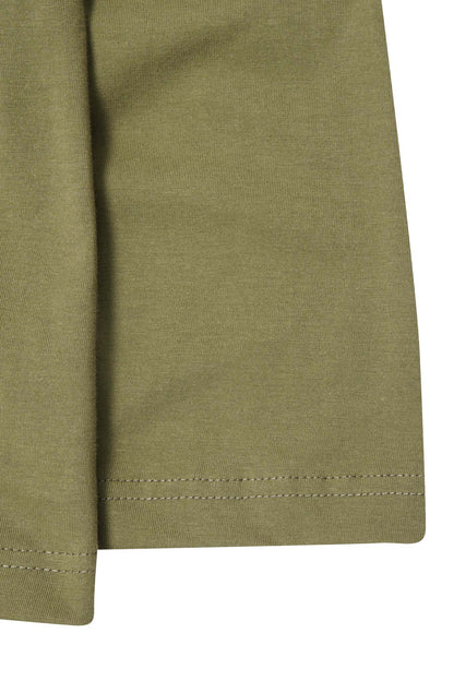 QUARTER ZIP L/S TEE IN OLIVE
