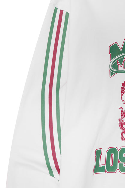 "FAST LANE" LONGSLEEVE TEE IN WHITE