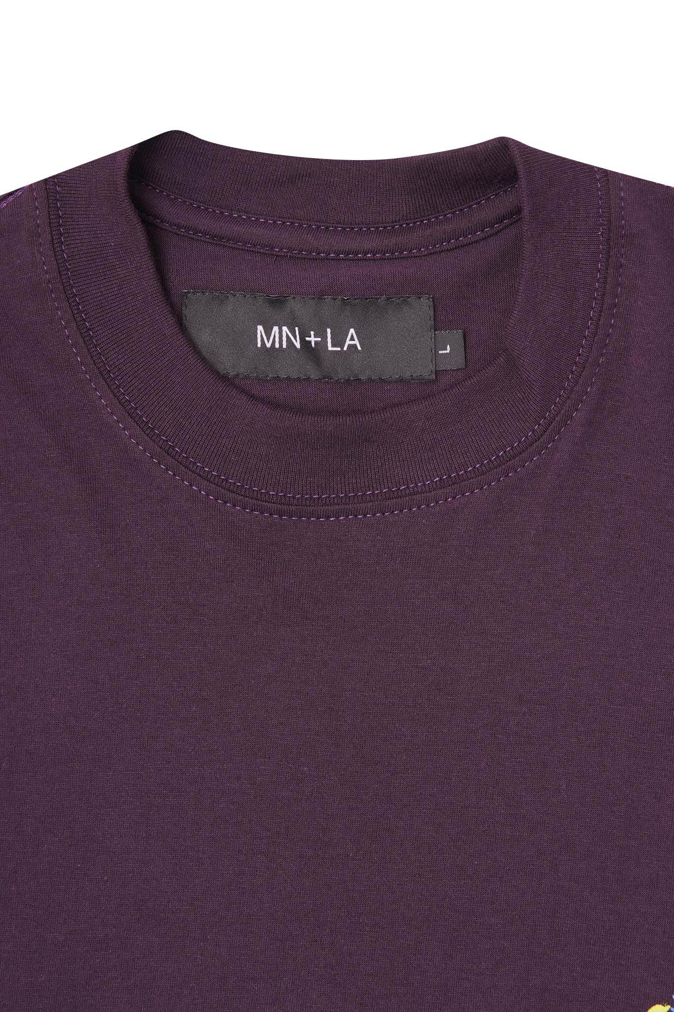 "SCORCH" LOGO TEE IN SHADOW PURPLE