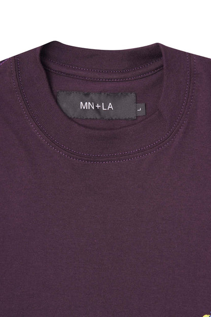 "SCORCH" LOGO TEE IN SHADOW PURPLE