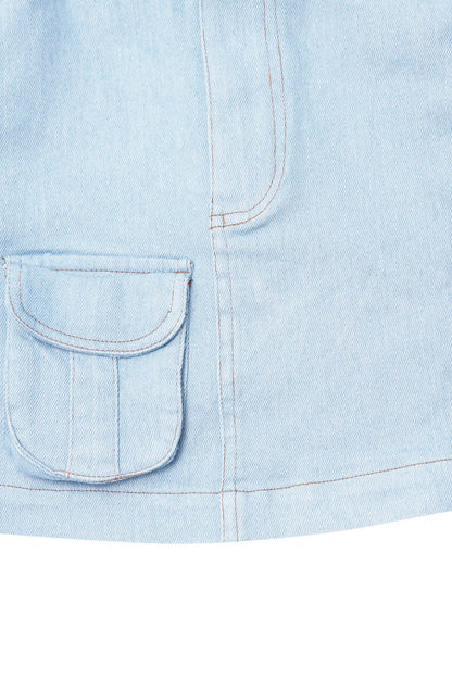 LITTLE HUMAN™ FIELD SKIRT IN VAPOR BLUE