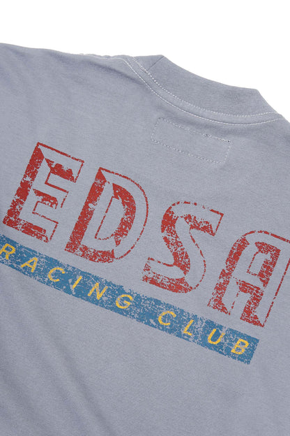 "EDSA RACING CLUB" TEE IN GLACIER