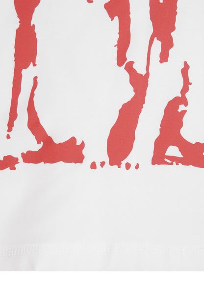 "HELL HOUNDS" TEE IN WHITE