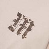 M'$ PAISLEY PATCHWORK MILITIA MOCK NECK TEE IN OAT
