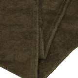 OLIVE TOWEL TERRY RAW FINISH LOUNGE PANTS