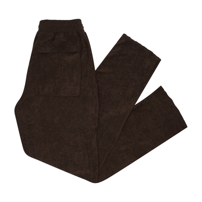 WOOD TOWEL TERRY RAW FINISH LOUNGE PANTS