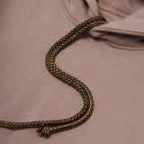 CUTOFF HOODIE IN TAN