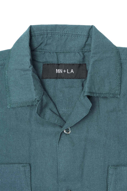 4 POCKET CUBAN SHIRT IN EMERALD