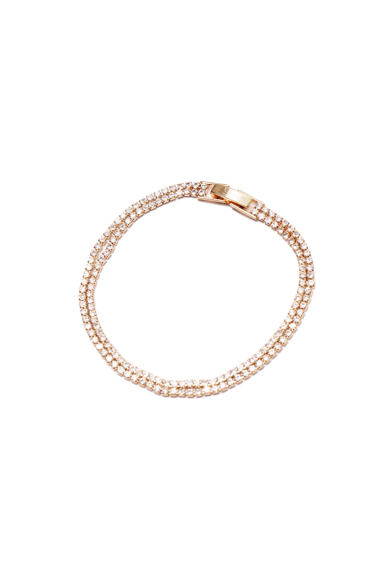 DOUBLE GLEAMSTONE GOLD BRACELET