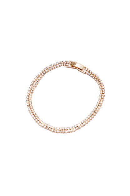 DOUBLE GLEAMSTONE GOLD BRACELET