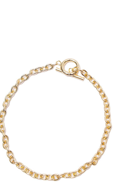 LOOP CHAIN GOLD BRACELET