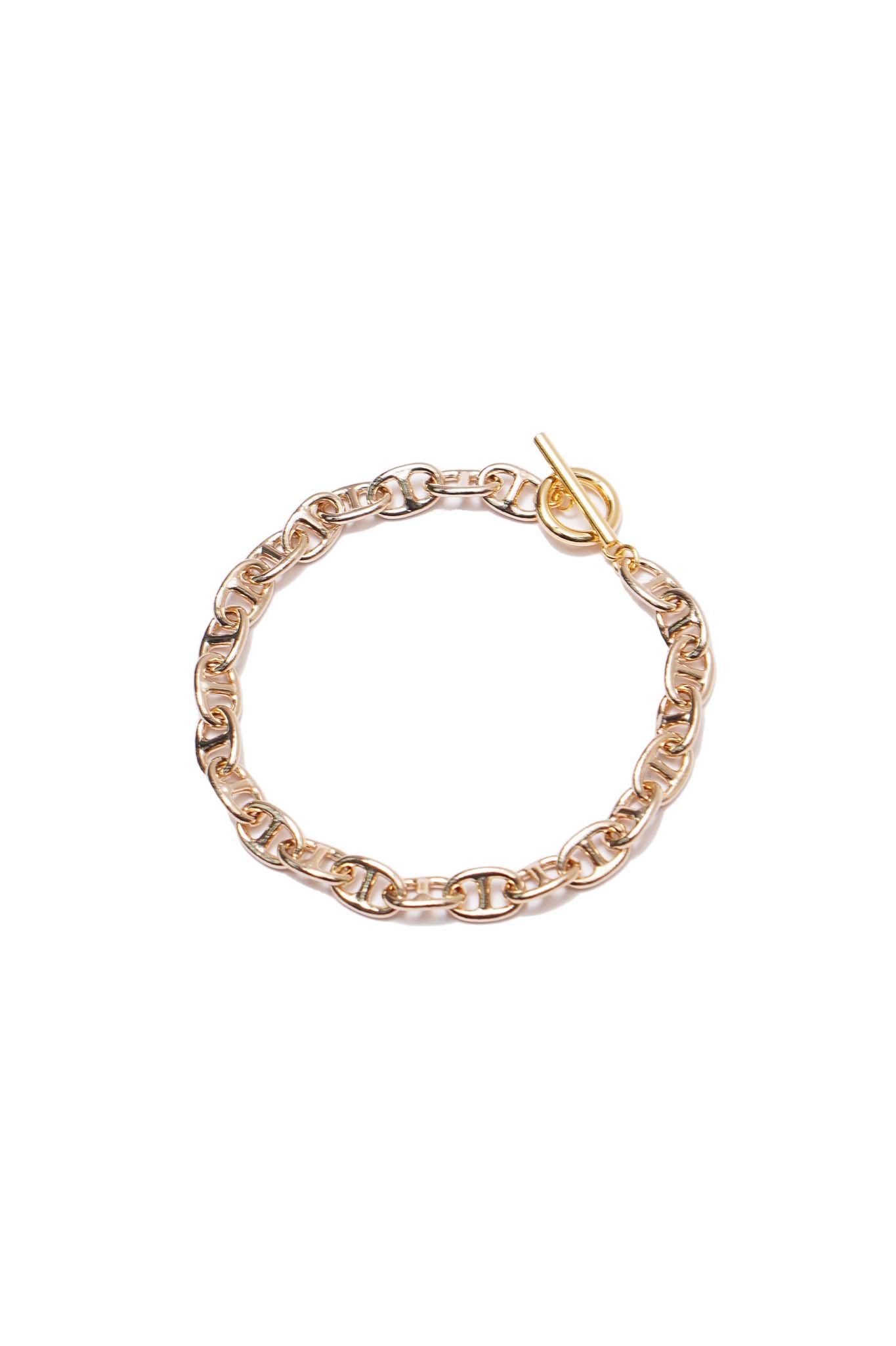 CHAIN TAB GOLD BRACELET