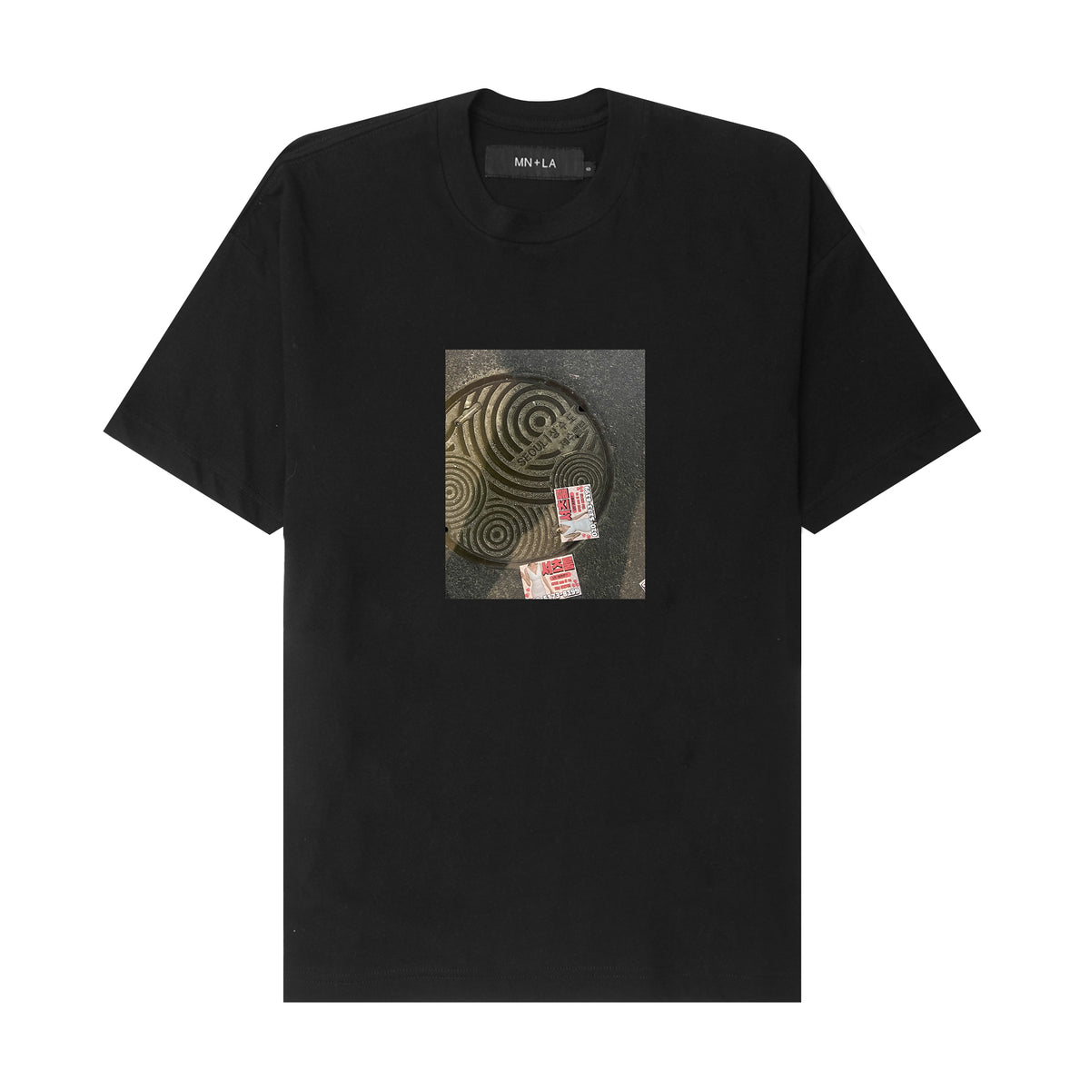 "SEOUL MATE" TEE IN ANTHRACITE