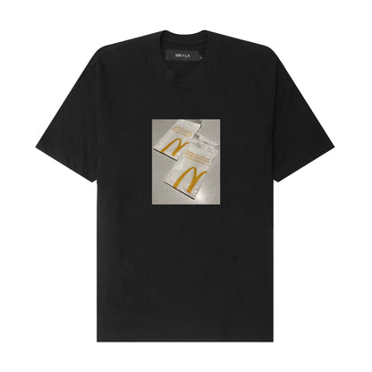 "MC BAGS" TEE IN ANTHRACITE