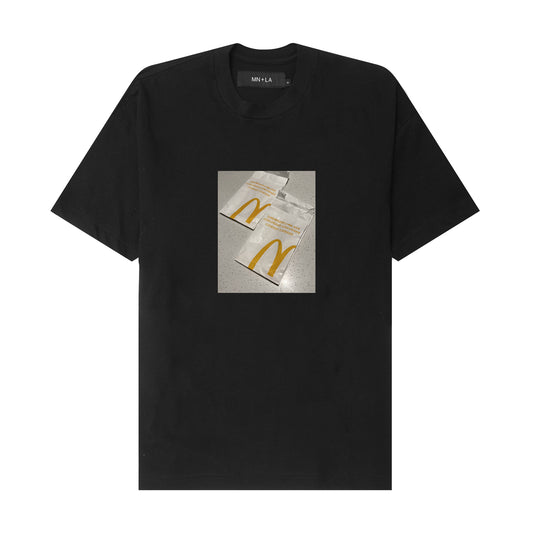 "MC BAGS" TEE IN ANTHRACITE