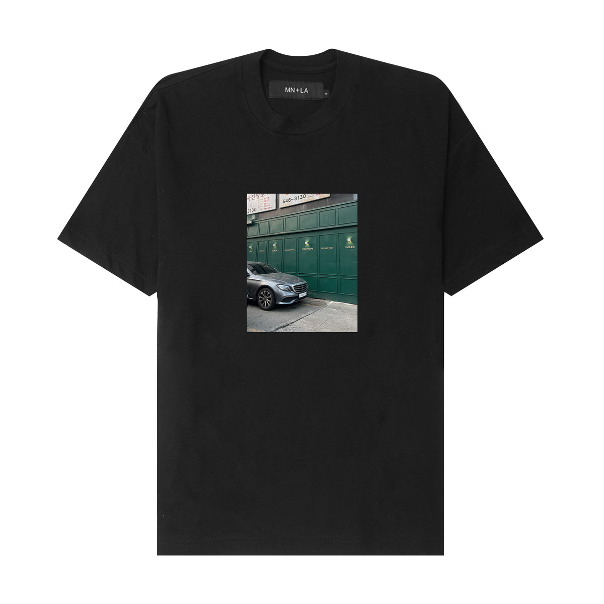 "TIMEPIECES" TEE IN ANTHRACITE