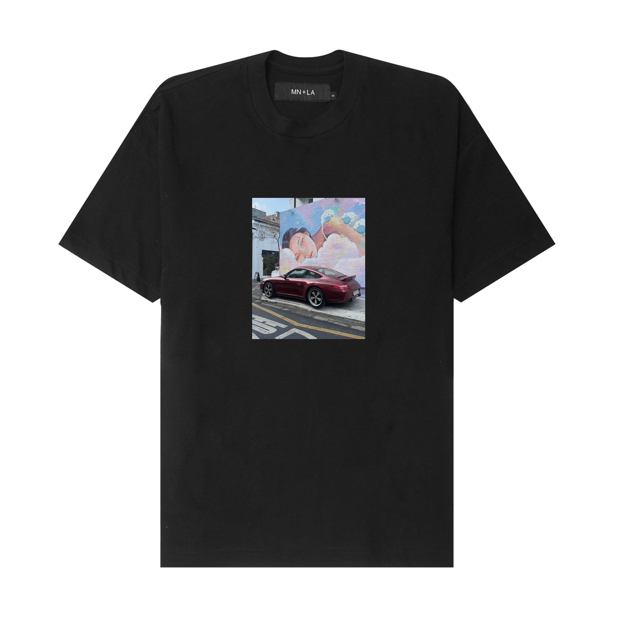 "CARRERA DREAMS" TEE IN ANTHRACITE