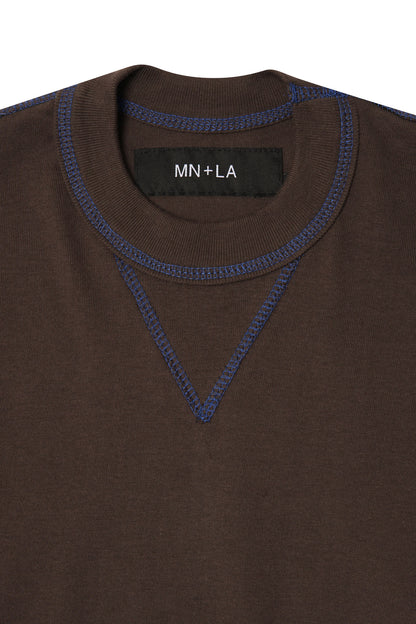 EXO™ MILITIA MOCK NECK TEE WOOD/AZURITE