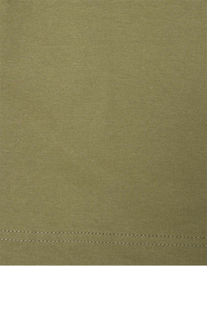QUARTER ZIP L/S TEE IN OLIVE