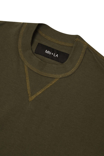 EXO™ MILITIA MOCK NECK TEE OLIVE/RUST