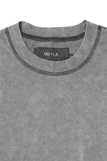 BOX LITE TEE IN ASH GREY