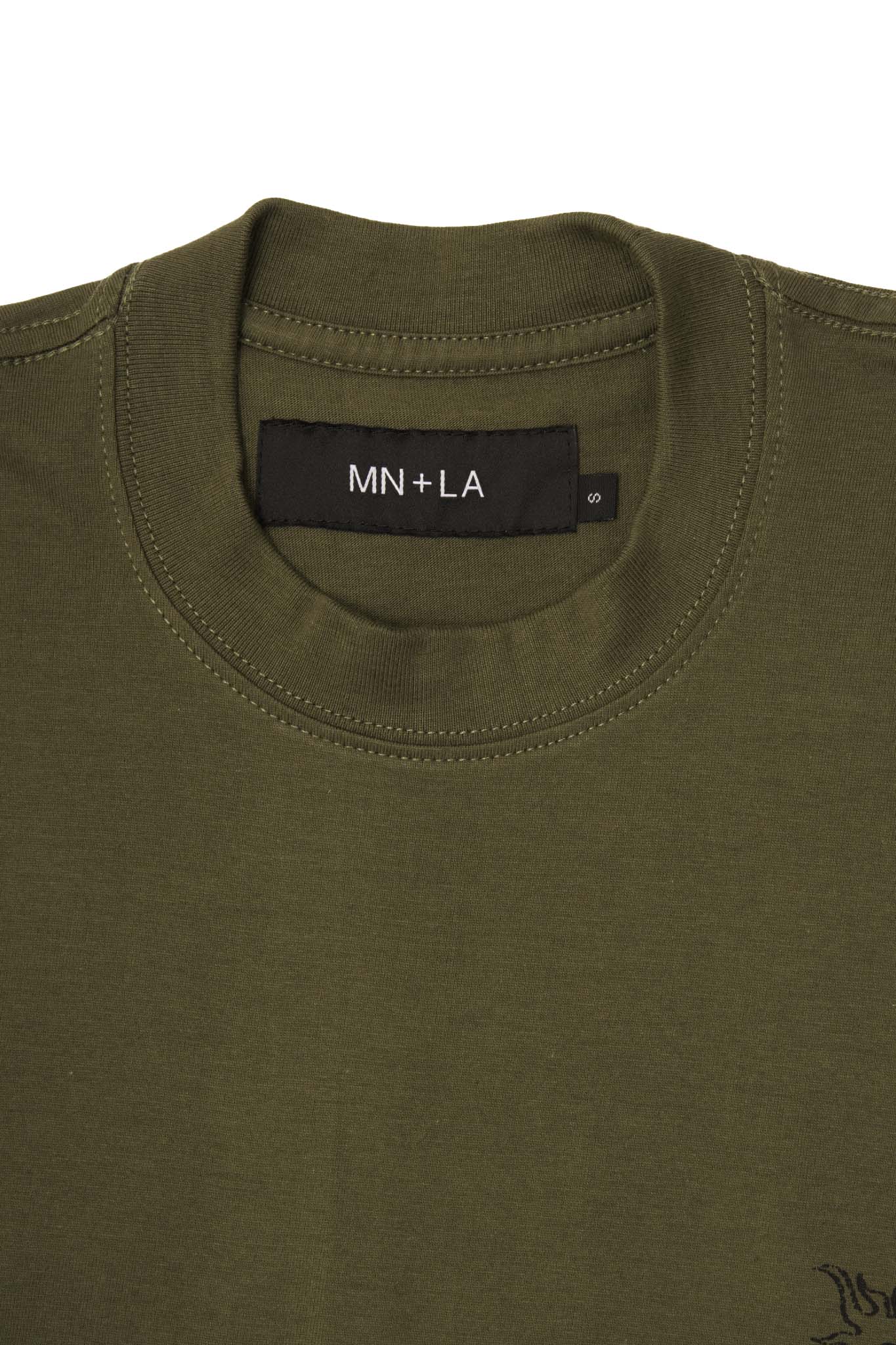 "POSITIVE FREQUENCIES" TEE IN OLIVE