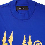 "HELL HOUNDS" TEE IN ELECTRIC BLUE