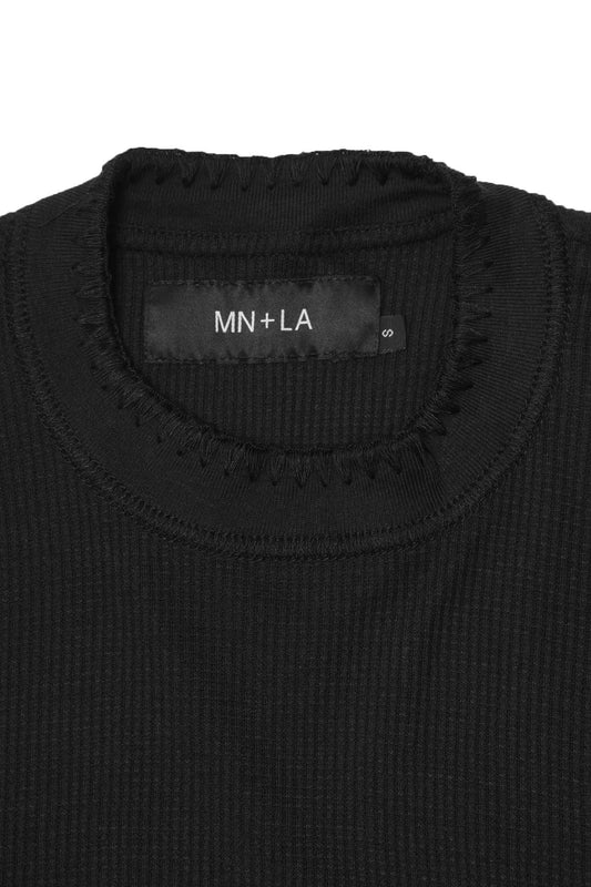 INCA WAFFLE POCKET TEE IN ANTHRACITE