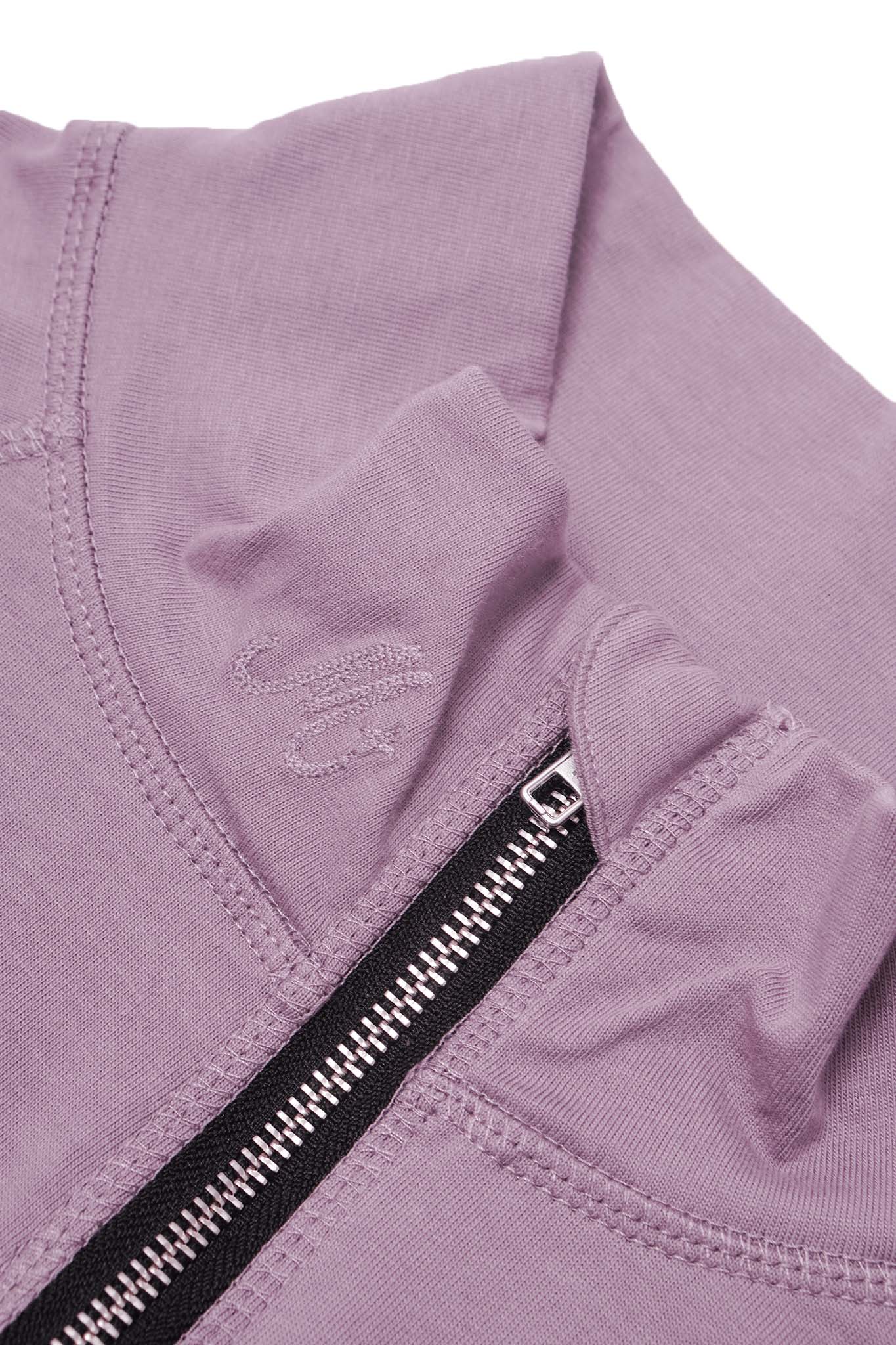 M+ QUARTER ZIP L/S TEE V2 IN LAVENDER