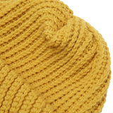 HAND KNIT FISHERMAN BEANIE (MUSTARD)